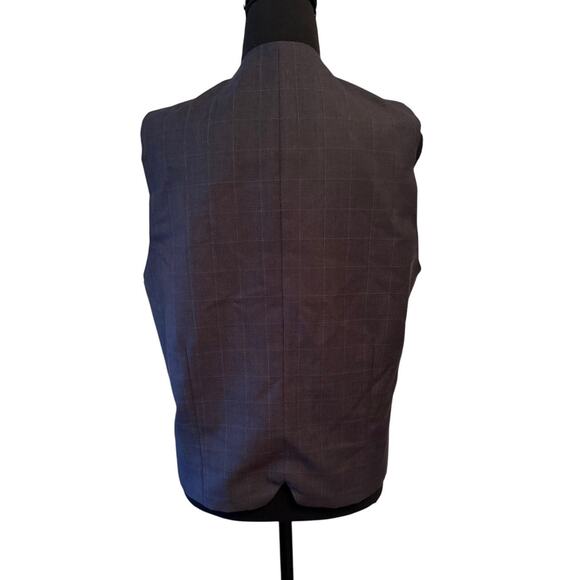 LAVARD Wool Gray Plaid Vest Size Medium - Picture 2 of 5